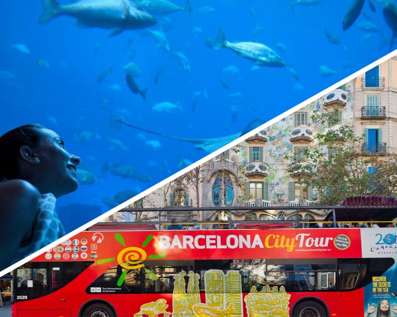 Barcelona: Hop-On Hop-Off Bus & Aquarium Tour - Key things to know before you go