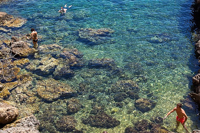 Cala Salada and Unspoiled North Beach Tour. Snorkelling and Aquarium - What the boat experience is really like: music, seating, and onboard snacks