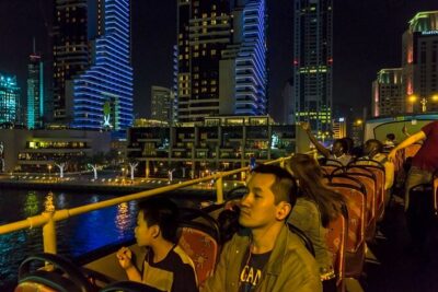 Dubai HOHO Bus Tour, Dhow Cruise & Lost Chambers Aquarium Options - The Red Route highlights: Dubai Mall, Dubai Frame, and old-city texture