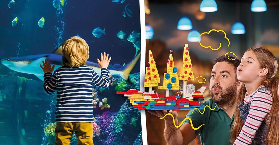 Oberhausen: LEGOLAND Discovery Centre and SEA LIFE Ticket - MINILAND, 4D Cinema, and the LEGO Factory With Professor brick-on-brick