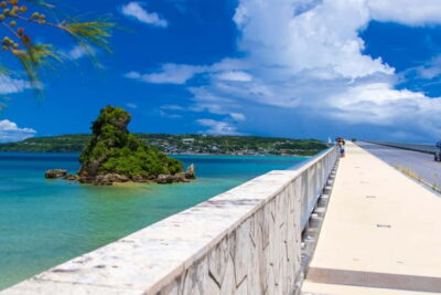 Okinawa Churaumi or Tropical, Kouri American Village BusTour - Finding the Cerulean Blue bus without stress