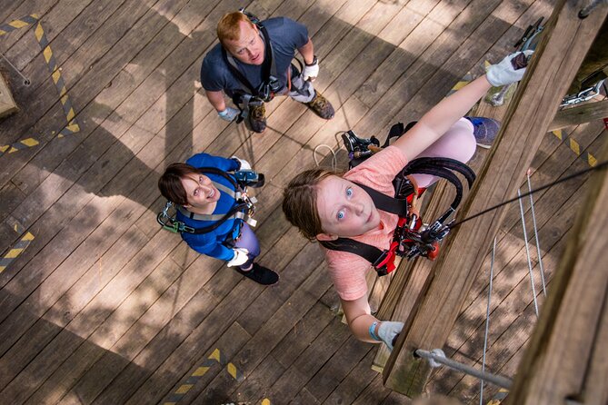 Ziplining and Climbing at The Adventure Park at Virginia Aquarium - The climbing experience: more than just hanging out in trees