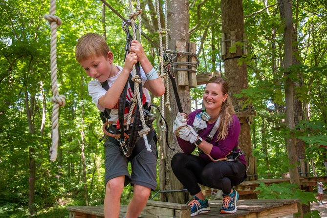 Ziplining and Climbing at The Adventure Park at Virginia Aquarium - How long it takes and how to schedule your day